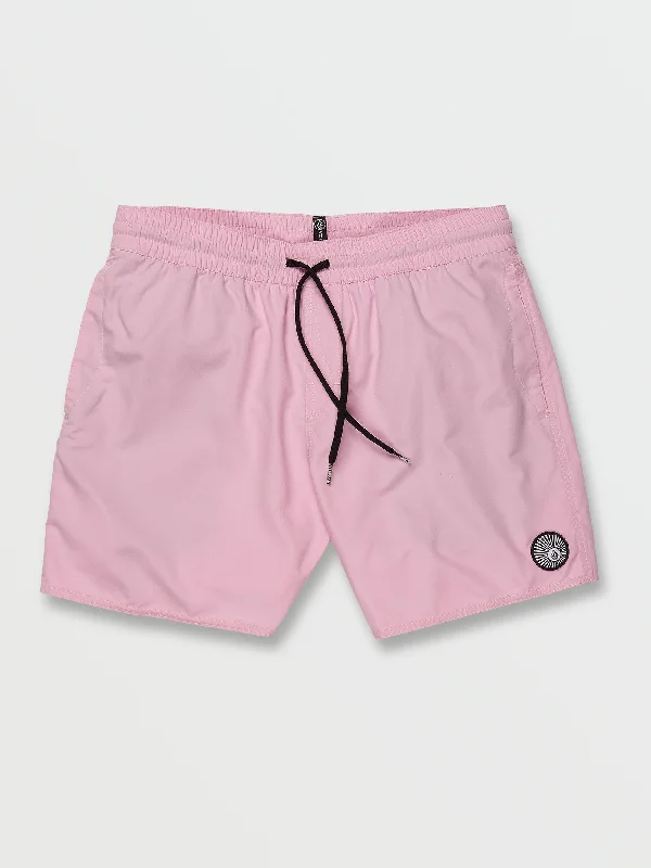 men's checkered shorts-Lido Solid Trunks - Reef Pink