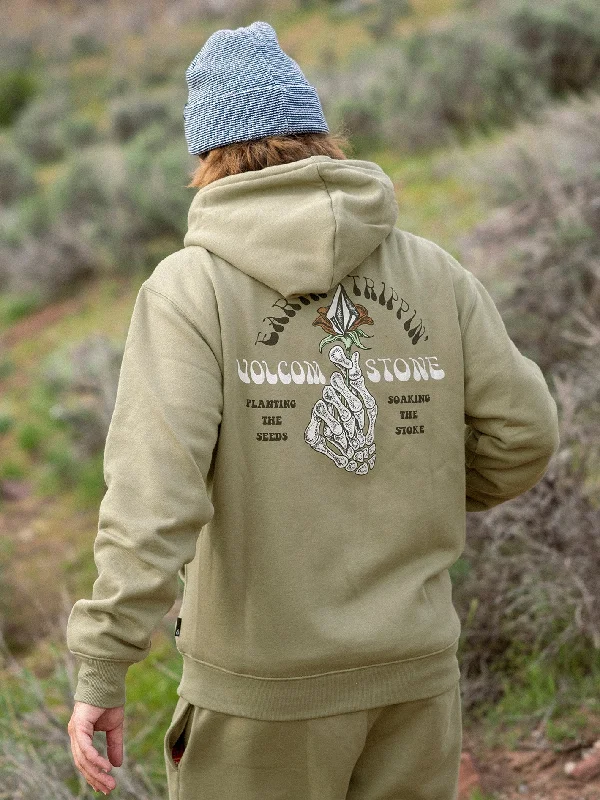 men's windproof hoodies-Earth Tripper Hoodie - Thyme Green