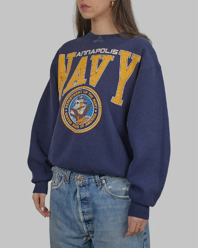 men's UV protection sweatshirts-(S) 90s Navy