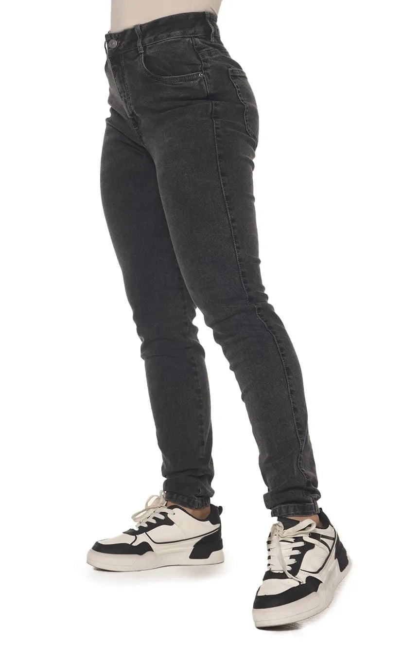 men's workout pants-Jean Negro Skinny