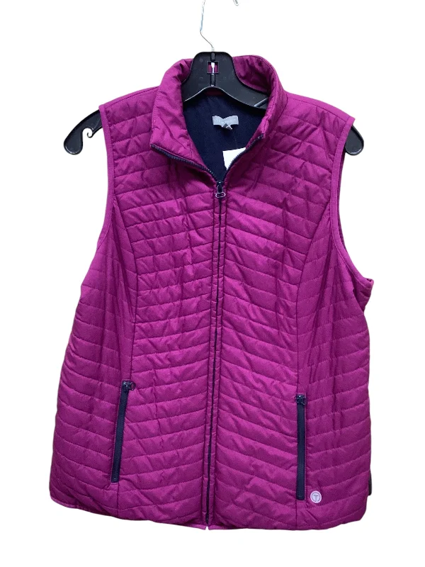 men's tactical vests-Vest Puffer & Quilted By Talbots In Purple, Size: M