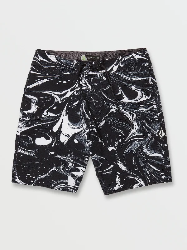 men's new arrival shorts-Marble Mod-Tech Trunks - Black