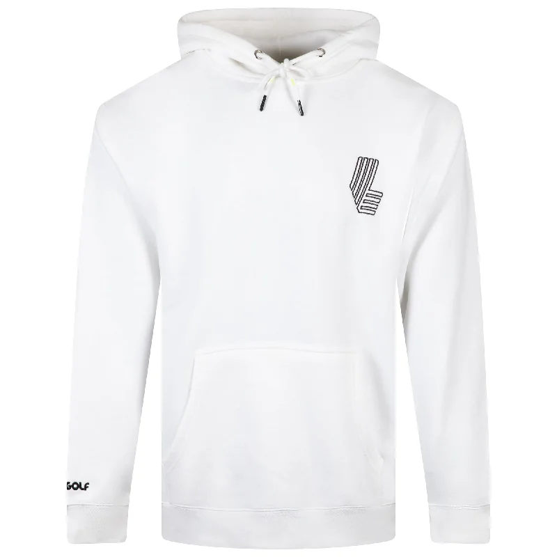 men's hiking sweatshirts-LIV Golf | Men's Hoodie - White