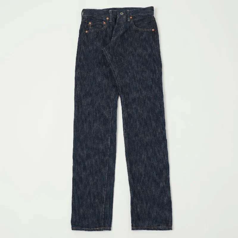 men's tapered jeans-ONI 632 Kase 16oz Natural Indigo 'Kabuki' Regular Tapered Jean - One Wash