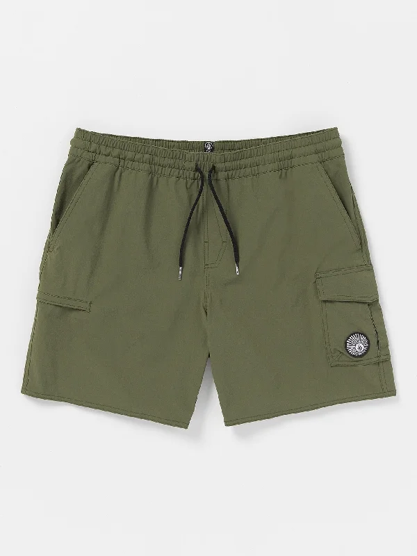 men's UV protection shorts-Truly Liberator Trunks - Winter Moss