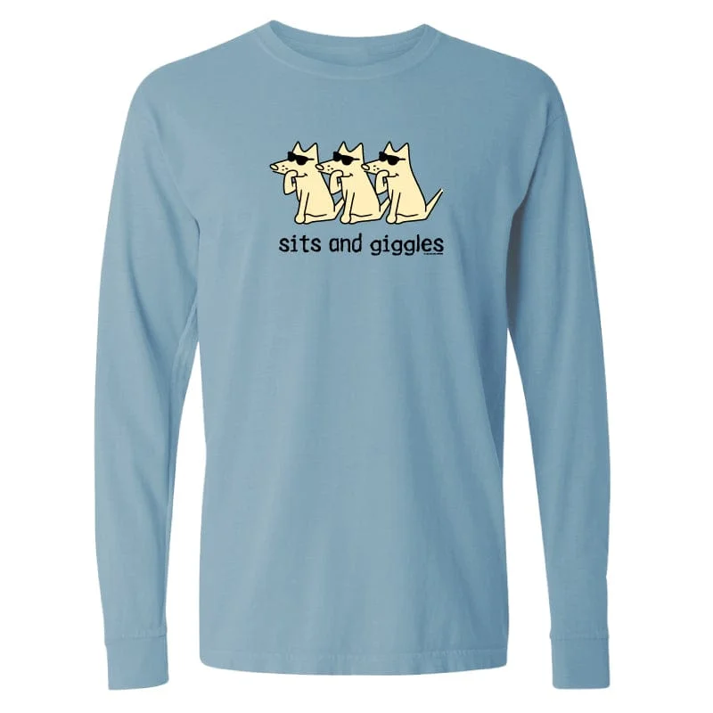 men's limited edition t-shirts-Sits and Giggles  - Classic Long-Sleeve T-Shirt