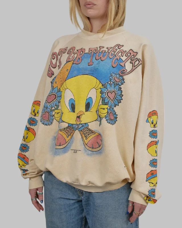 men's eco-friendly sweatshirts-(XL) 90s Got 2-B Tweety