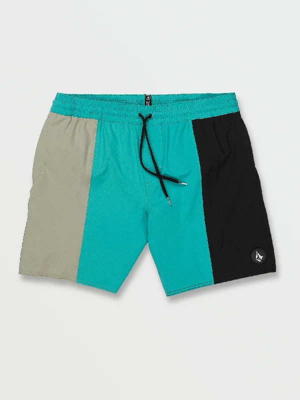 men's sporty look shorts-Lido Liberator Trunks - Temple Teal