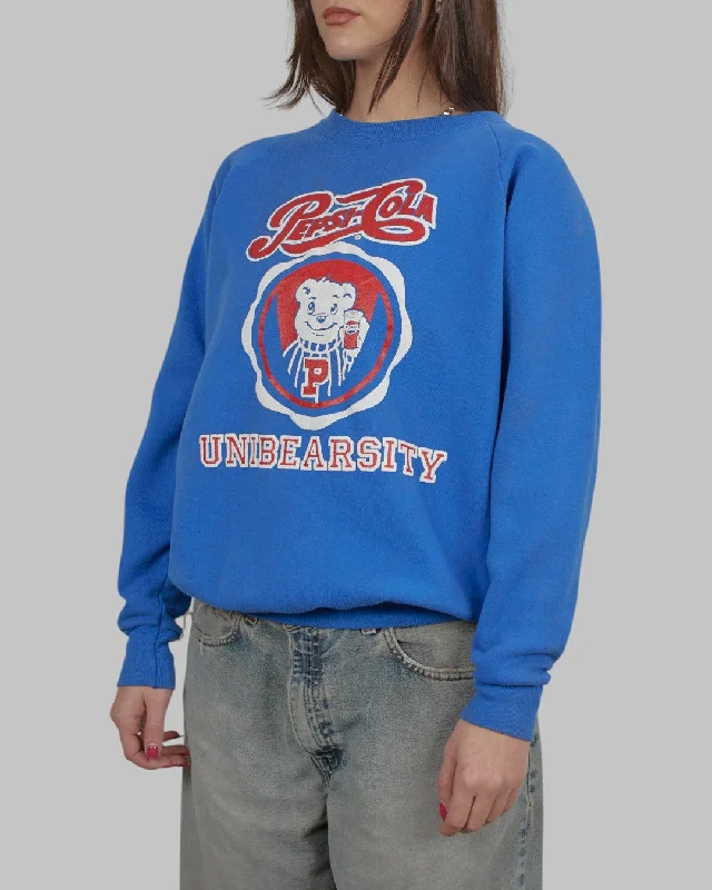 men's patterned sweatshirts-(M) 90s Pepsi Cola Unibearsity