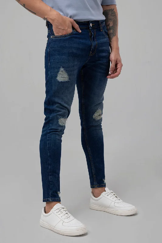 men's recycled pants-Colorado Royal Blue Skinny Jeans