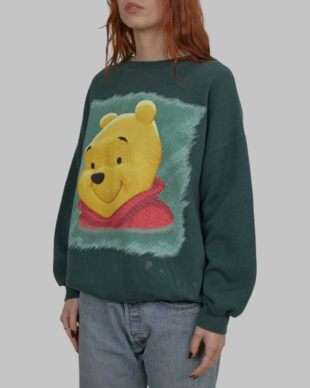 men's retro sweatshirts-(L) 90s Pooh Bear