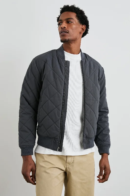 men's softshell jackets-PENINSULA JACKET - OBSIDIAN