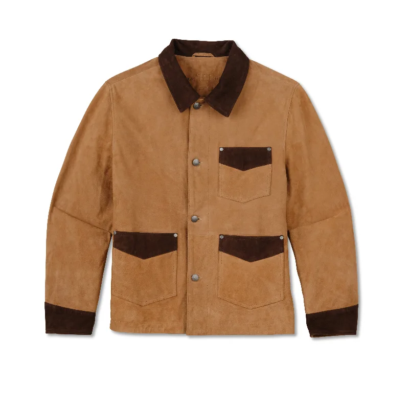 men's practical jackets-Men's Goat Suede Kineño Jacket