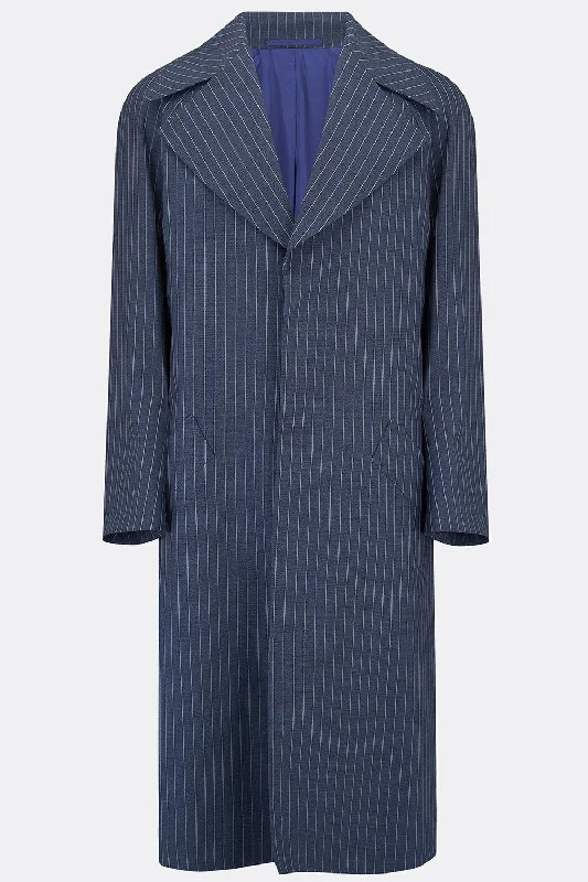 men's patterned coats-CAGNEY COAT IN BLUE STRIPE