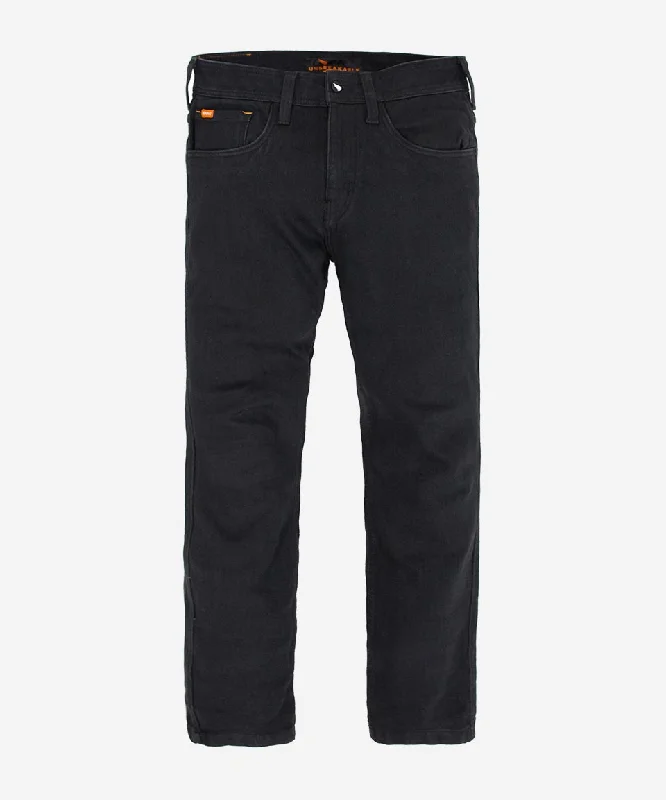 men's sustainable trousers-Unbreakable x Royal Enfield Straight Jeans (armour pockets)