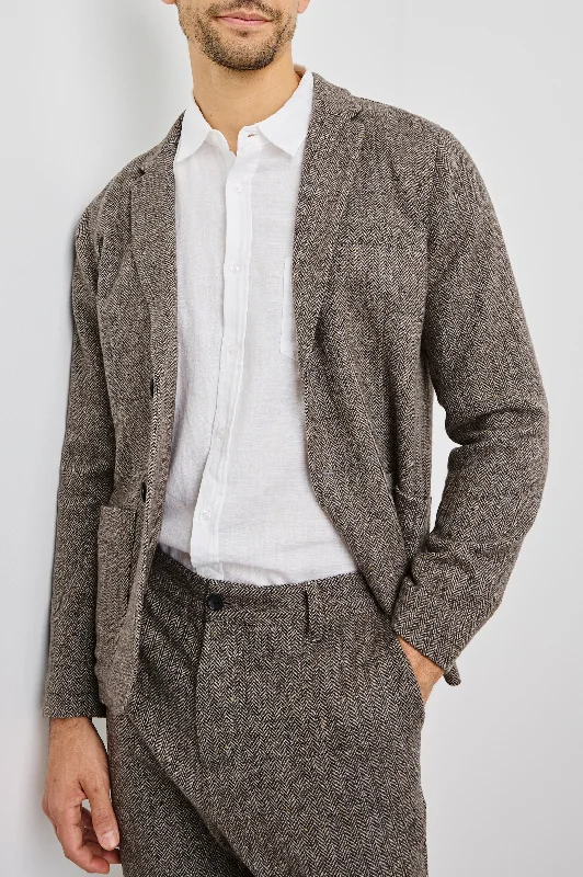 men's breathable jackets-REYNARD BLAZER - HIGHLAND TWEED