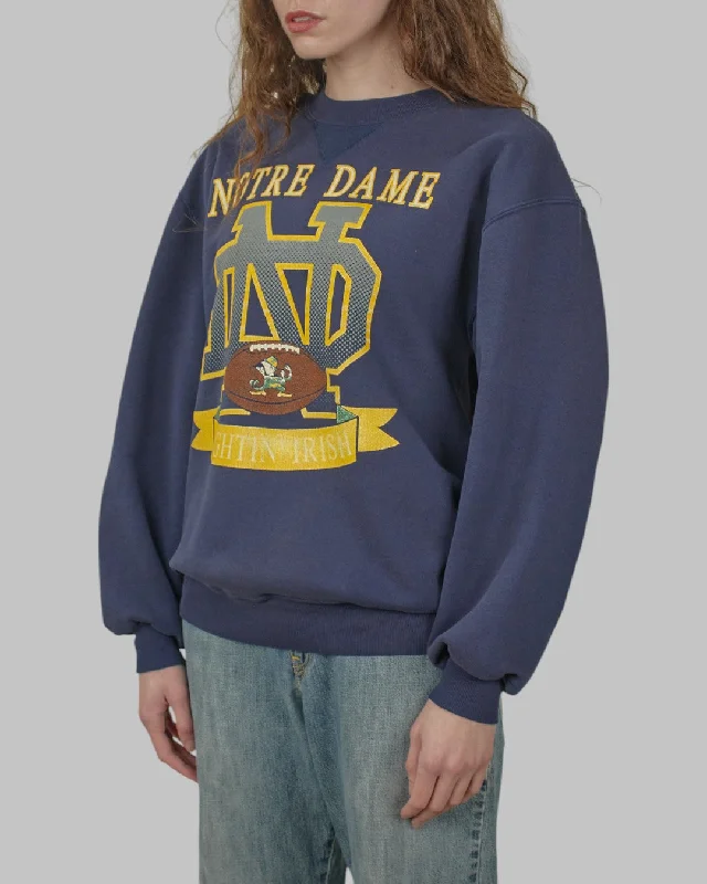 men's slim fit sweatshirts-(M/L) 90s Notre Dame University