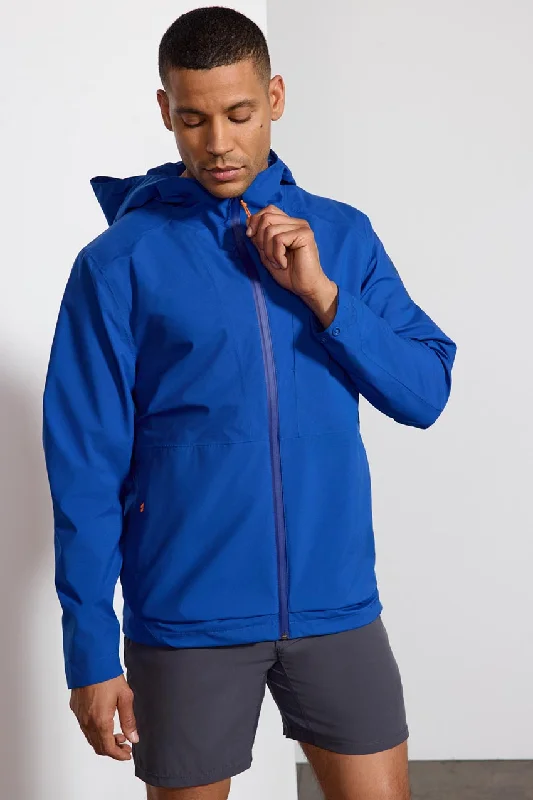 men's winter jackets-Tempest Rain Jacket - Blue Quartz