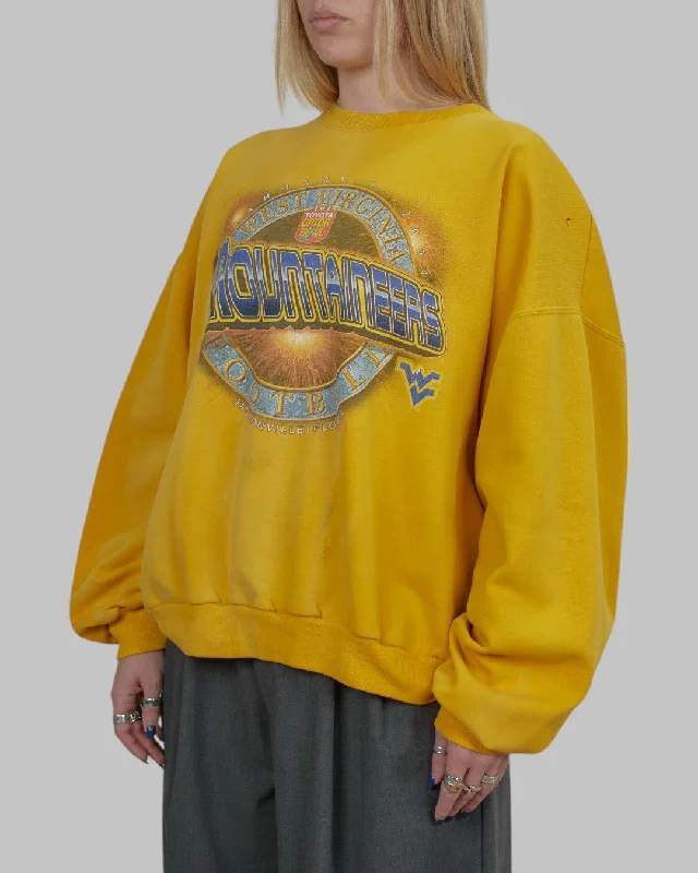 men's minimalist sweatshirts-(XL) 90s West Virginia Mountaineers