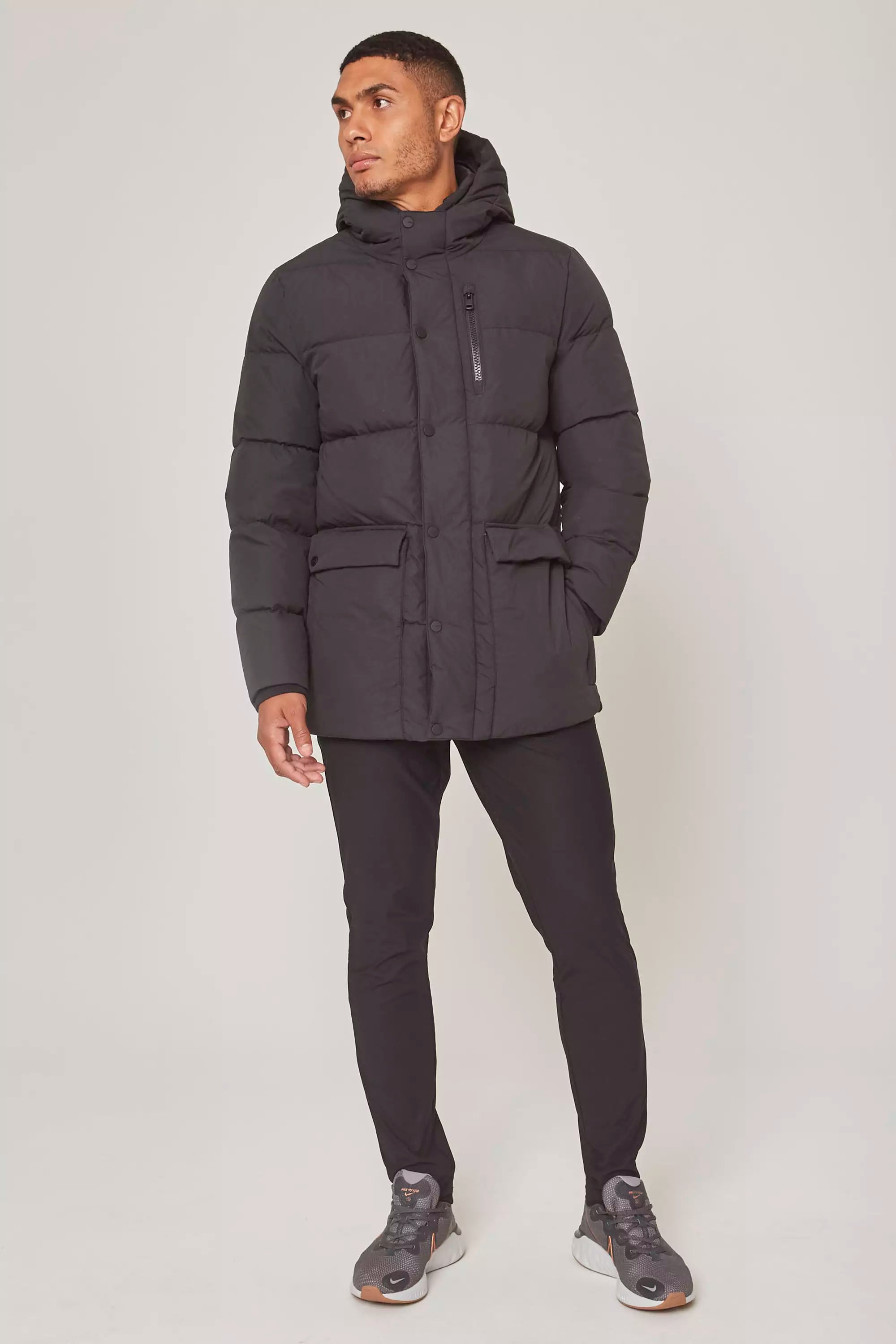 men's performance jackets-RDS Down Parka - Black