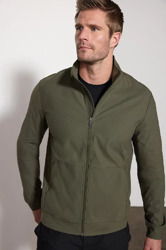 men's warm jackets-Limitless Full-Zip Jacket - Dark Leaf