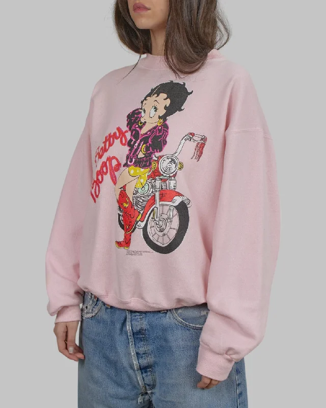 men's chic sweatshirts-(L) 90s Betty Boop