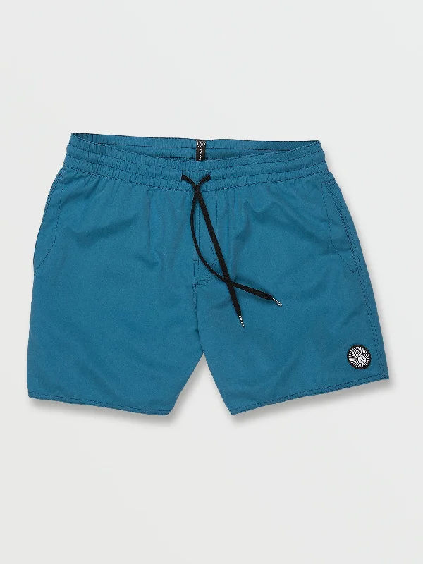 men's travel shorts-Lido Solid Trunks - Aged Indigo