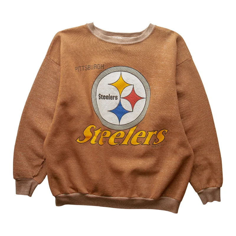 men's cycling sweatshirts-(M/L) 90s Pittsburgh Steelers