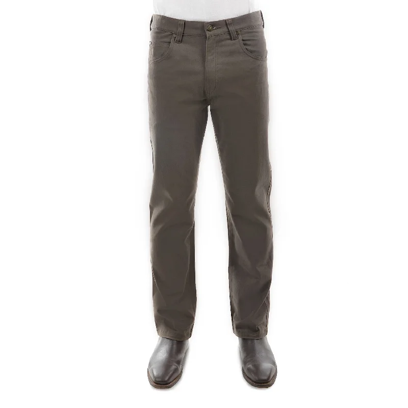 men's spring trousers-Thomas Cook Men's Stretch Moleskin Regular Fit Greystone