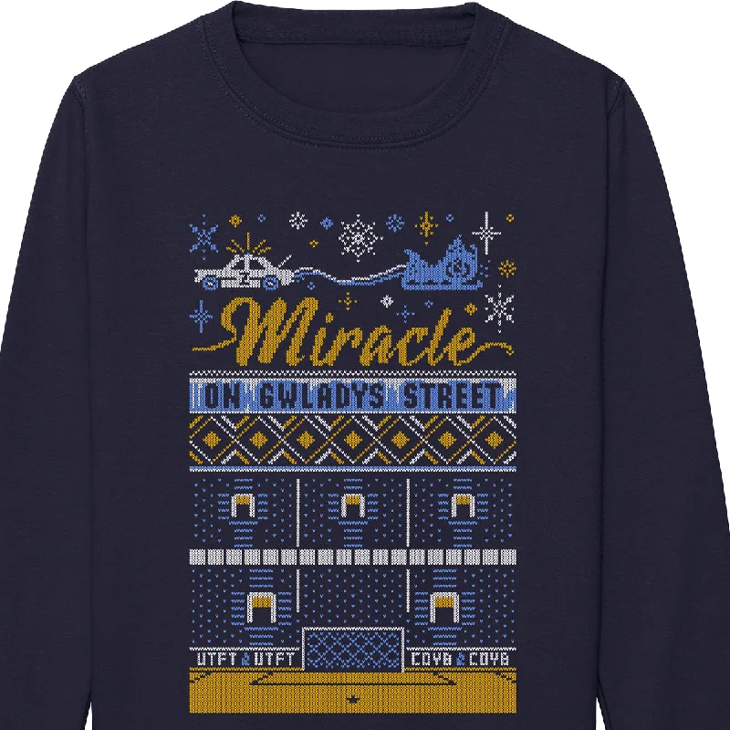 men's cozy sweatshirts-Miracle on Gwladys Street Xmas Sweatshirt