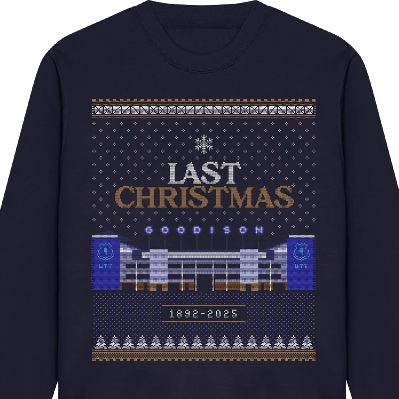 men's solid color sweatshirts-Goodison Last Christmas Sweatshirt