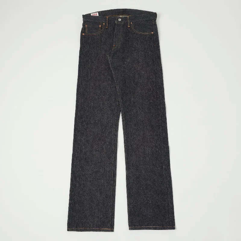 men's trendy trousers-ONI 552 Natural Indigo Secret Denim 20oz Slim Straight Jean - Raw