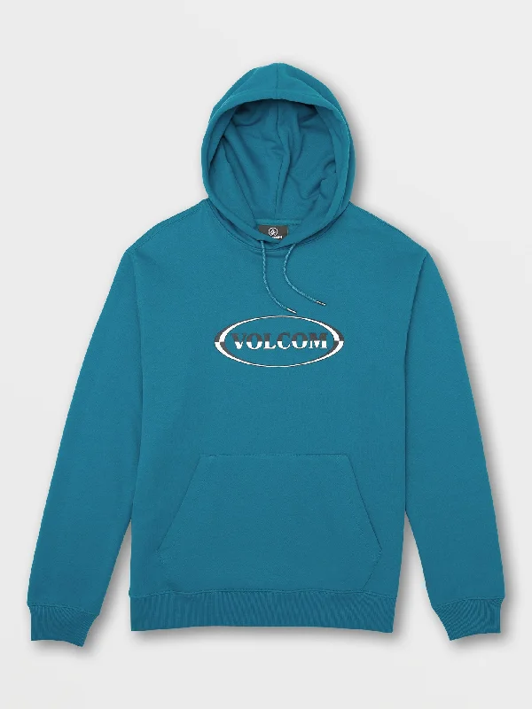 men's workout hoodies-Strike Hood Pullover Sweatshirt - Ocean Teal