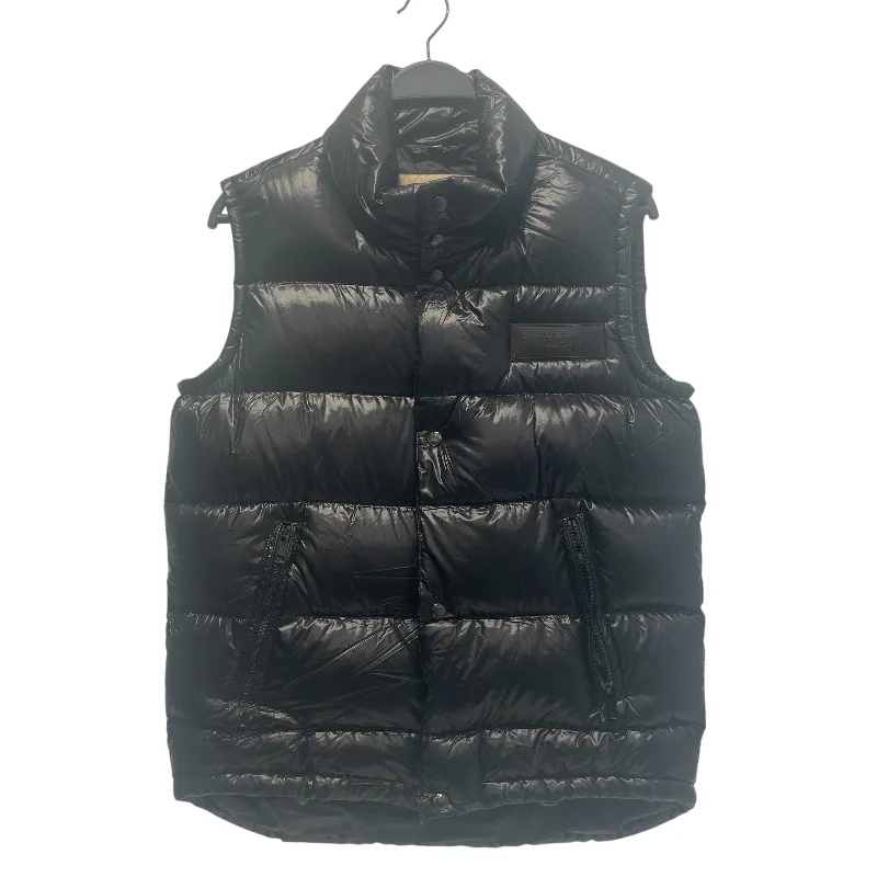 men's quick-dry vests-BURBERRY/Puffer Vest/Nylon/BLK/Puffer Vest