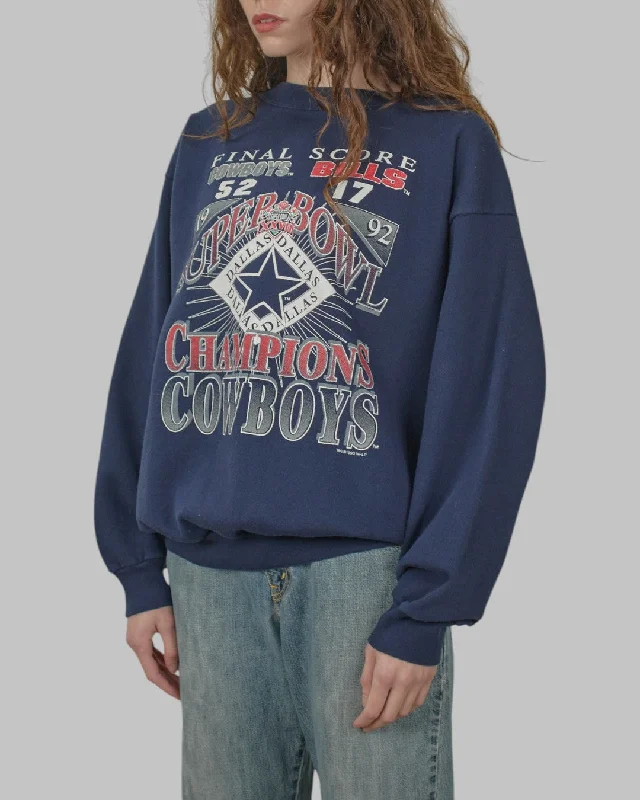 men's cotton sweatshirts-(XL) 90s Dallas Cowboys