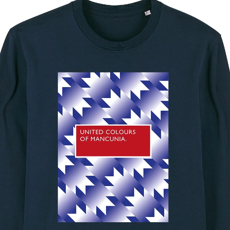 men's patterned sweatshirts-United Colours Of Mancunia 90/92 Awaydays Sweatshirt