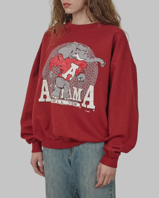 men's comfortable sweatshirts-(L) 90s University of Alabama