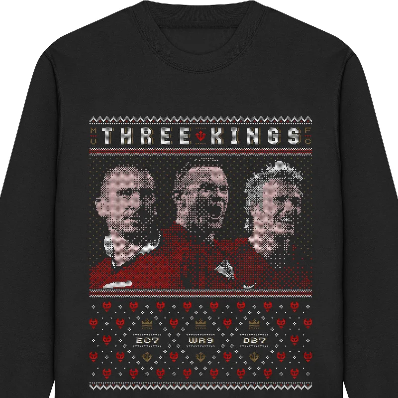 men's neutral color sweatshirts-Three Kings Xmas Sweatshirt