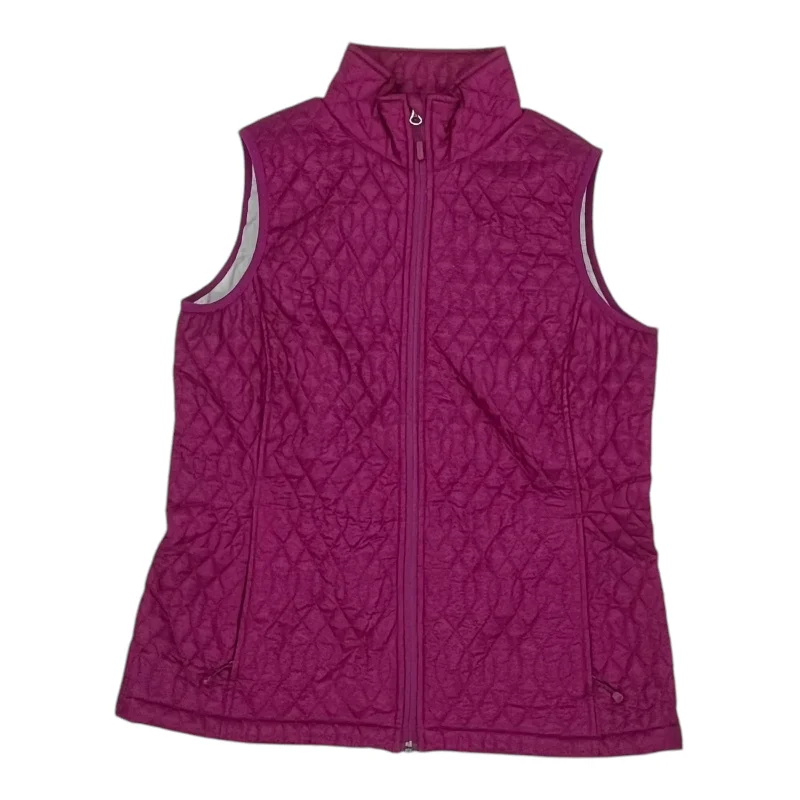 men's vibrant vests-Vest Puffer & Quilted By Lands End In Purple, Size:M