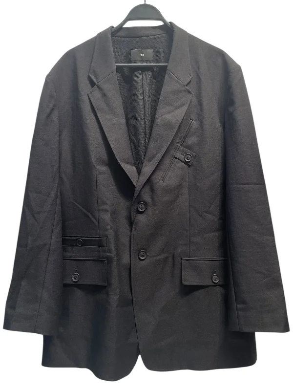 men's sustainable coats-Y-3/Coat/M/Polyester/BLK/Sport Uniform Blazer