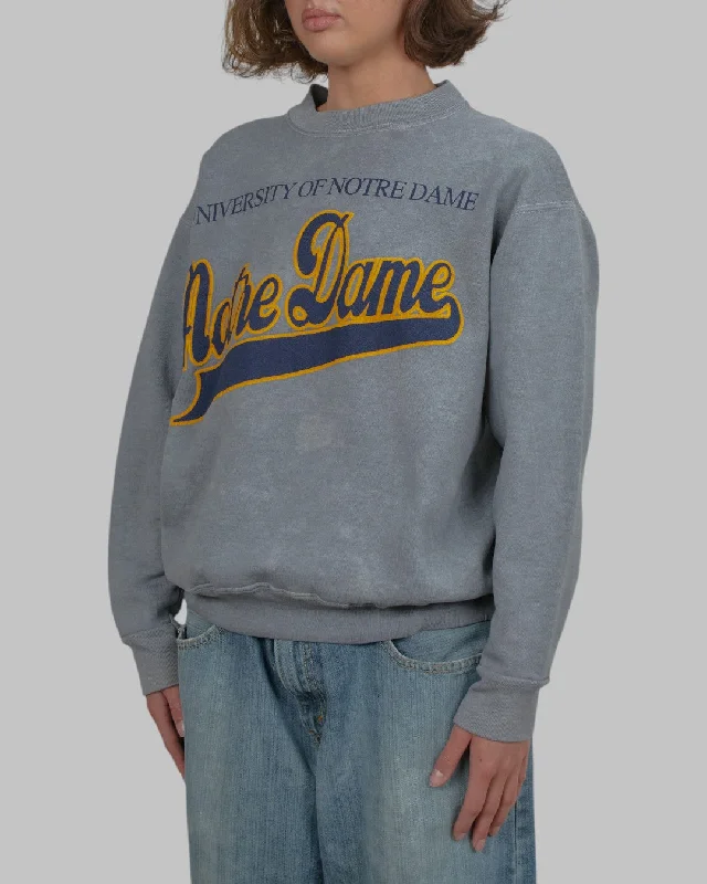 men's eco-friendly sweatshirts-(S) 90s Notre Dame University