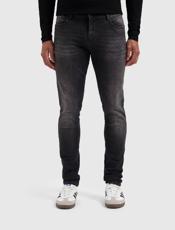 men's lounge pants-The Jone Skinny Fit Jeans | Denim Dark Grey