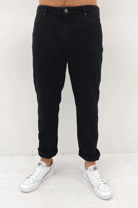 men's streetwear pants-Eazy Straight Jean Black Opal