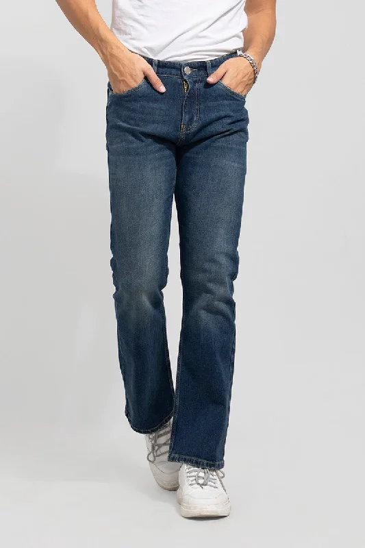 men's khaki pants-Bound Blue Bootcut Jeans