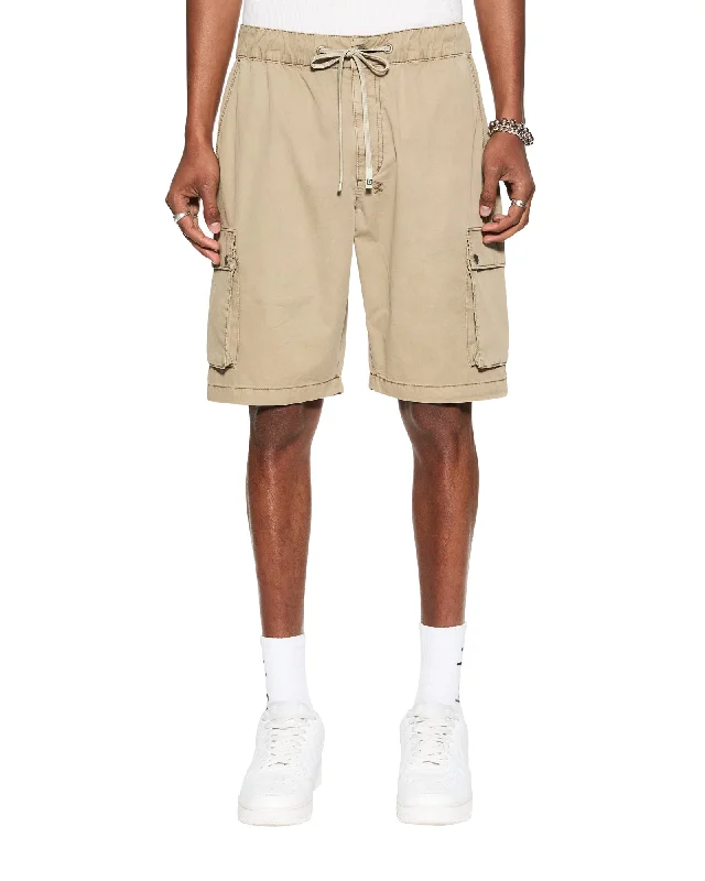 men's slim fit shorts-KRUSH CARGO SHORT FOG