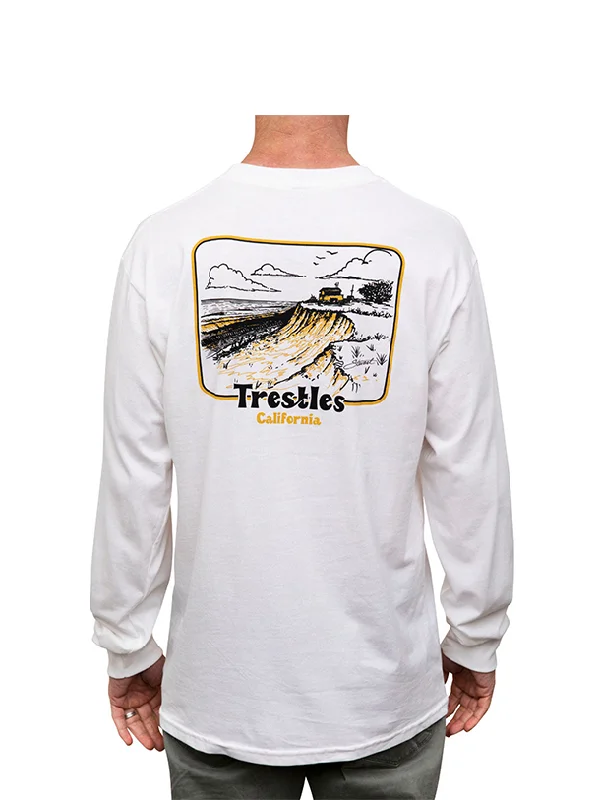 men's brand-free t-shirts-Stewart Trestles L/S T-Shirt