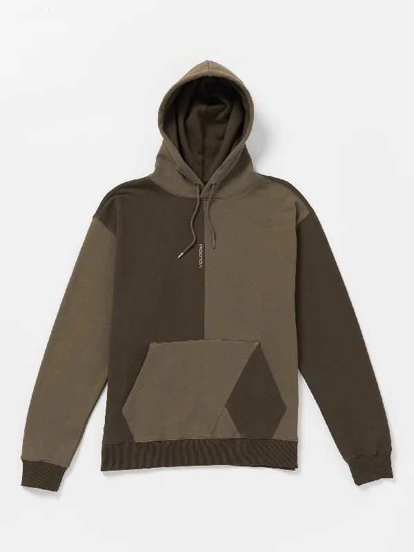 men's lightweight travel hoodies-Halfstone Fleece Hoodie - Bison