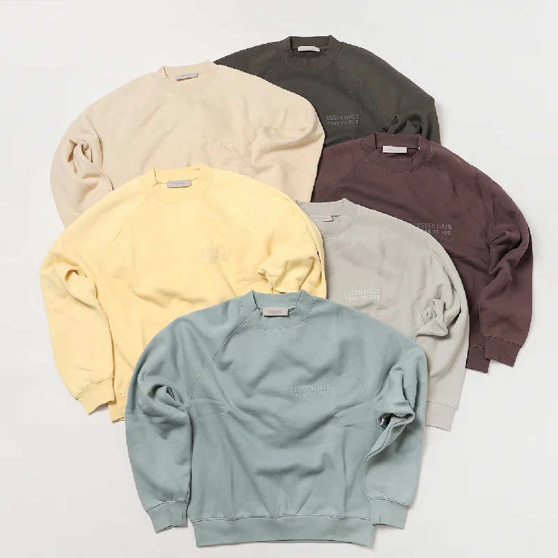 men's modern sweatshirts-Fear of God Essentials Crewneck Sweatshirt [192BT22204]