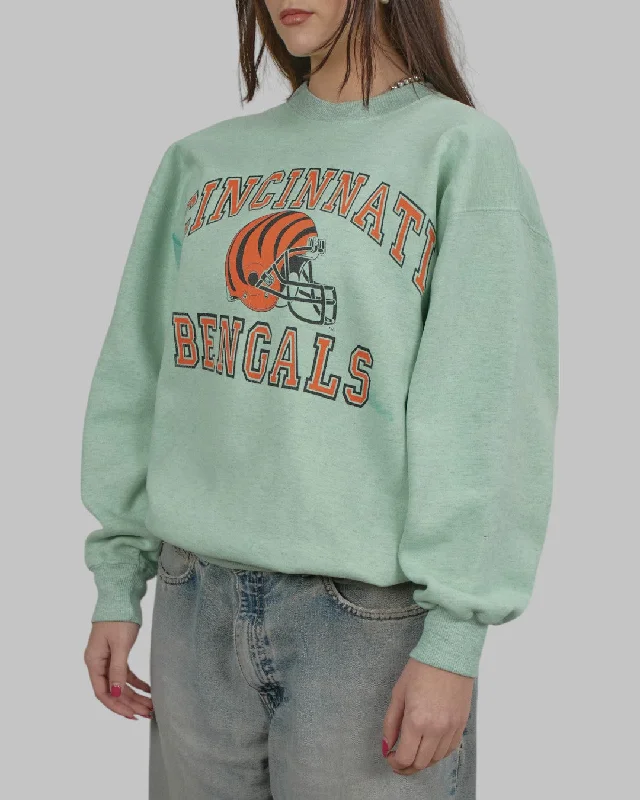 men's minimalist sweatshirts-(M) 90s Cincinnati Bengals