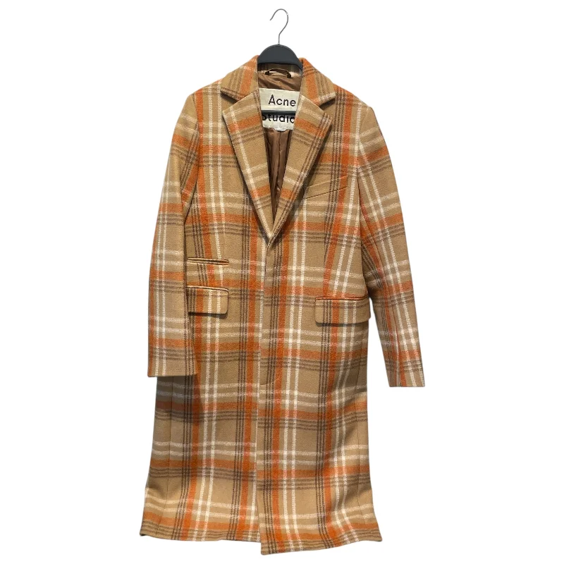 men's zip-up coats-Acne Studios/Trench Coat/38/Wool/MLT/Plaid/